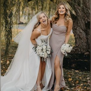 Azazie x Kendall and Kylie Cowl Scoop Chiffon Mermaid Dress